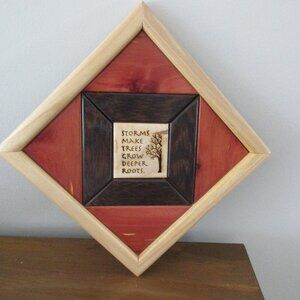 Wood Quilt Picture Handmade Inspirational